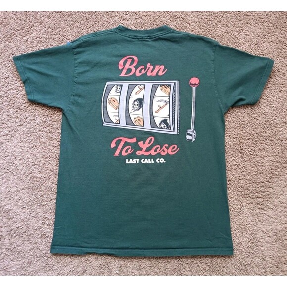 Last Call Co Grim Reaper T-Shirt Men's Medium Green Short Sleeve - Picture 1 of 8